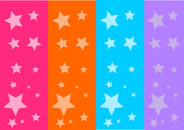 tanti sfondi colorati con tante stelle colorate
